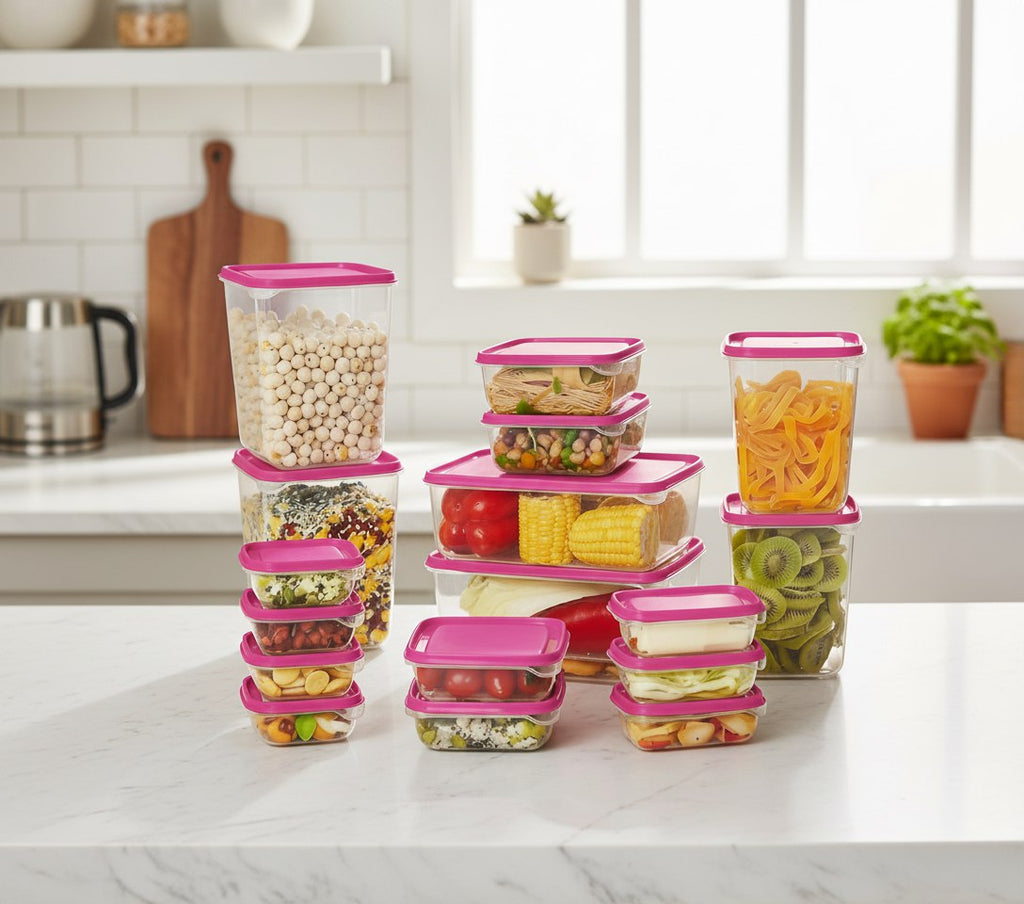 طقم علب تلاجة مستورد (17 قطعة)