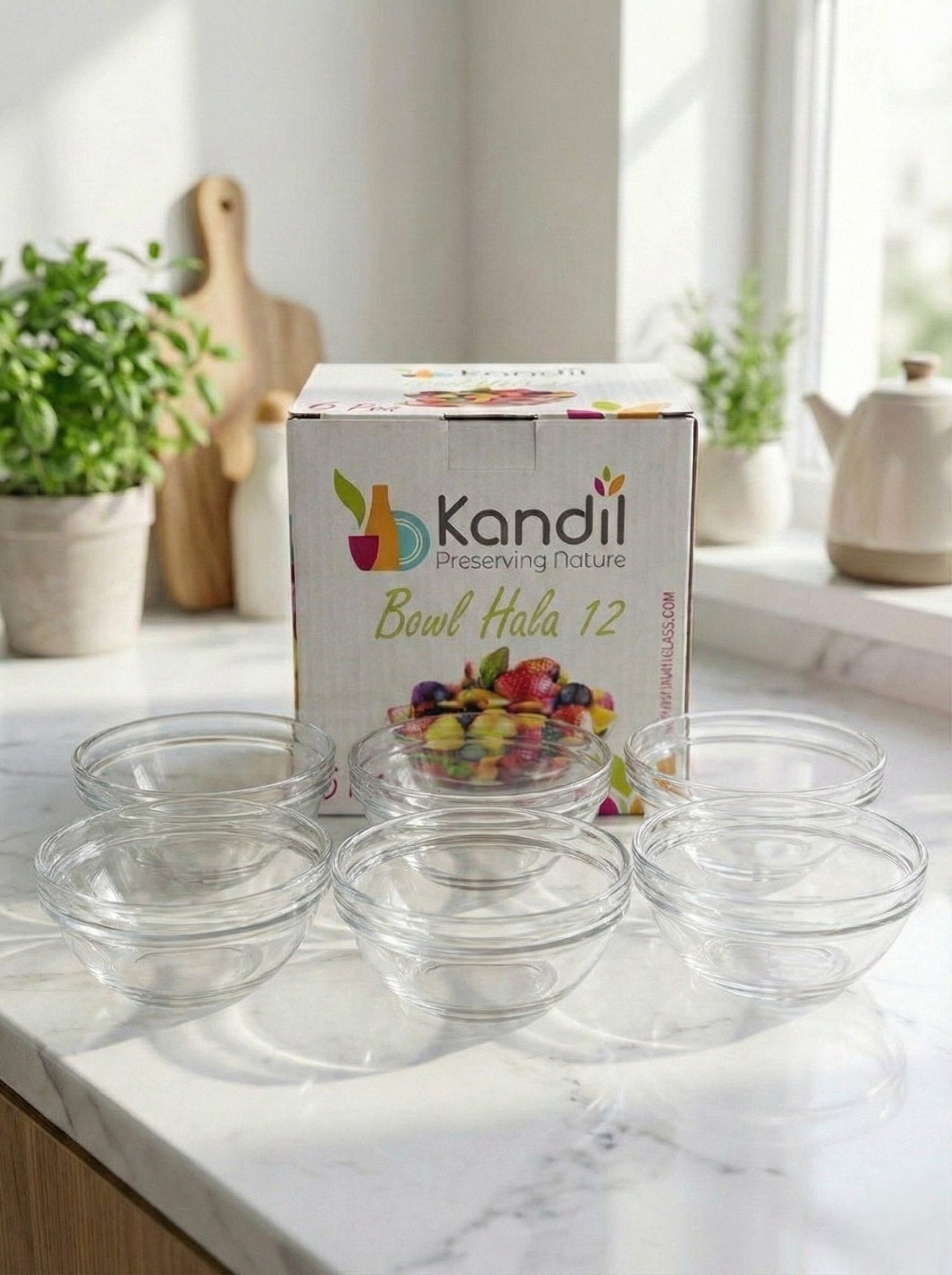 طقم بولات زجاج -6 قطع