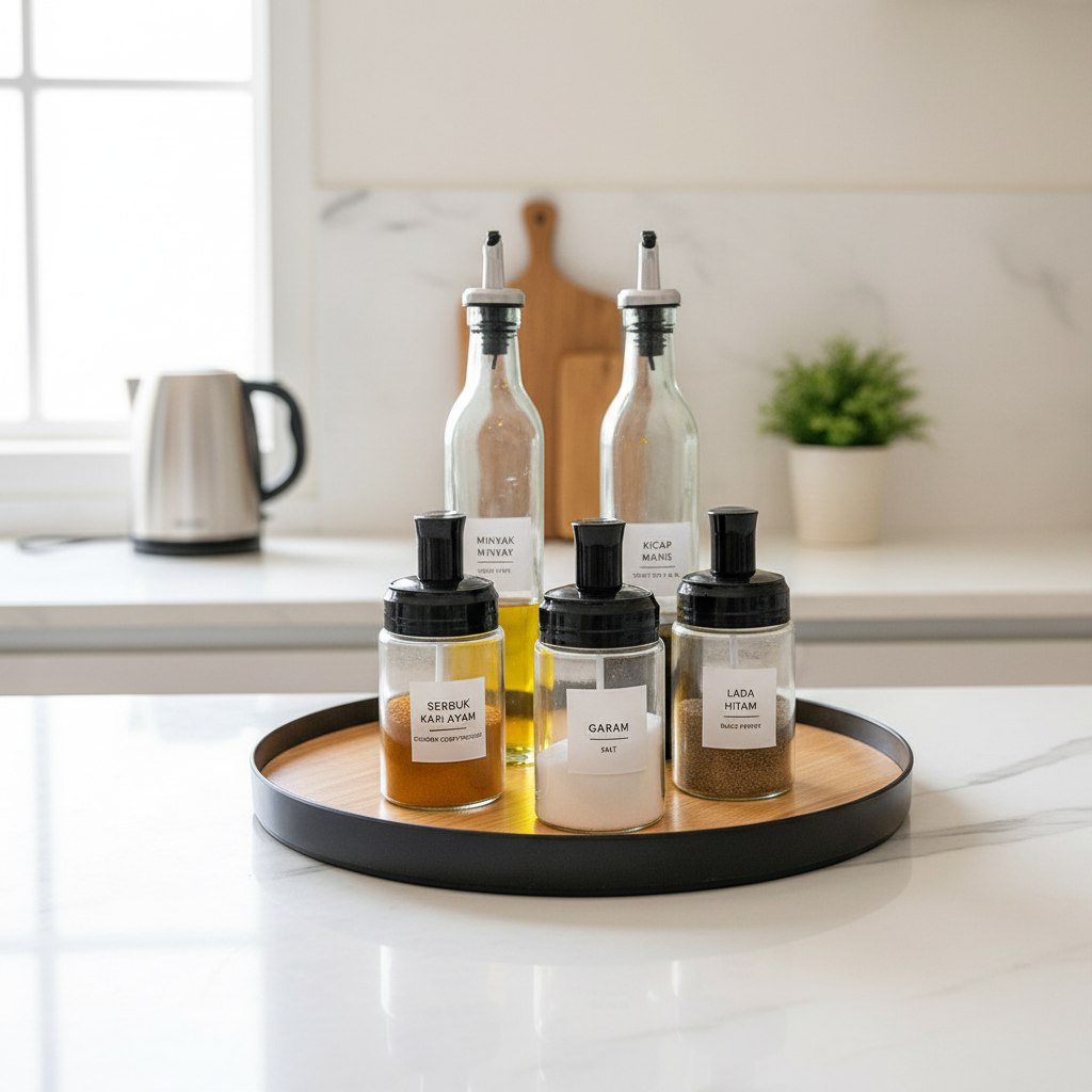 طقم زياتة وتوابل مطبخ 5 قطع