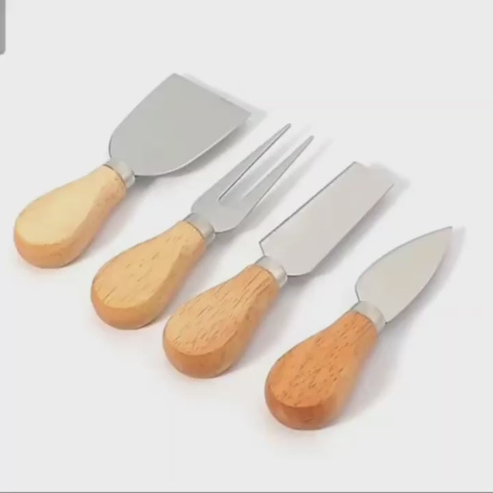 طقم سكاكين جبنة وزبدة -4 قطع