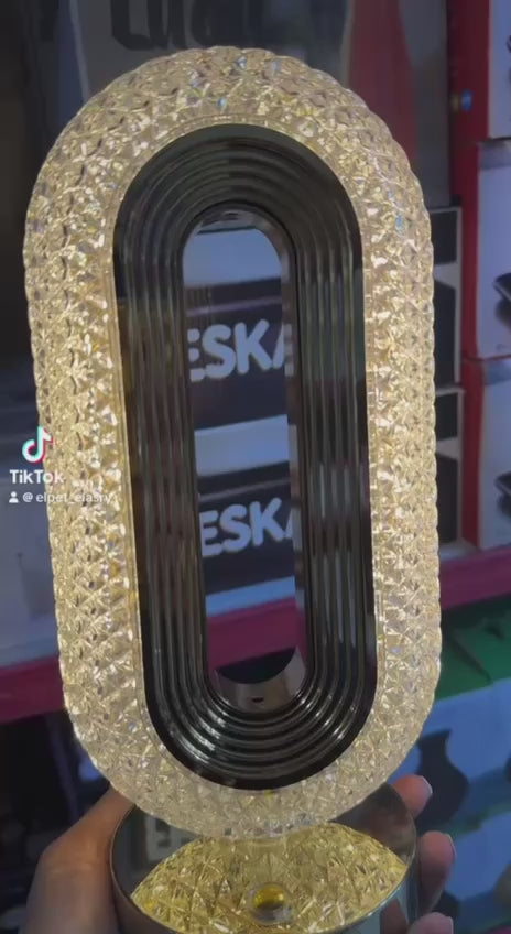 اباجورة كريستال بيضاوي