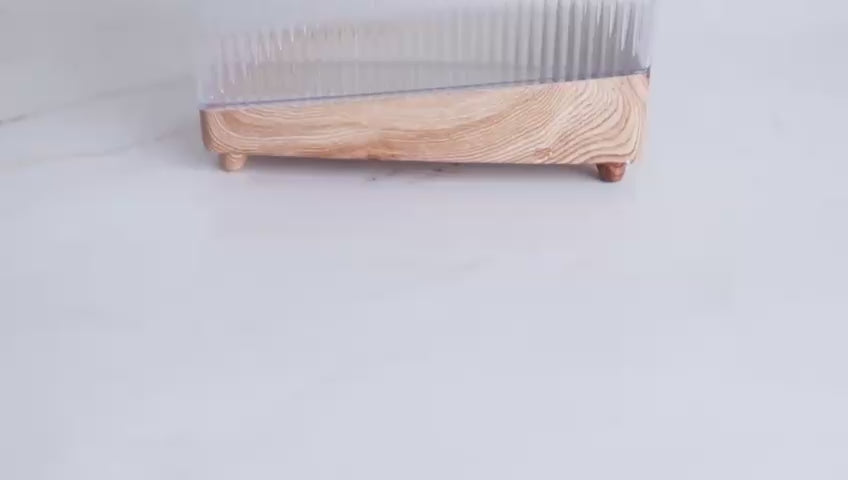 علبة مناديل توتي الخشبية