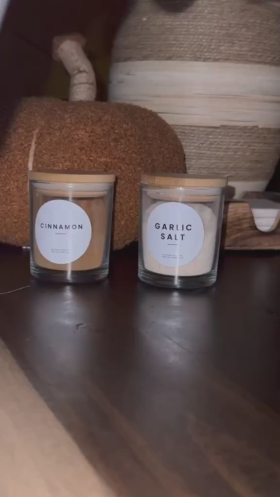 طقم جاروف توابل خشب بامبو - ١٠ قطعة